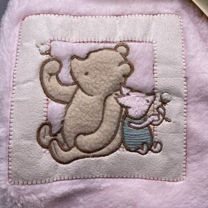 Disney Classic Winnie the Pooh Piglet Pink Fluffy Fleece Blanket 30"x40" NEW